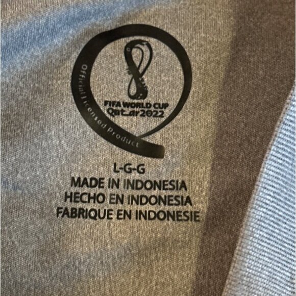 FIFA World Cup Qatar 2022 Netherlands Licensed Gray & White Mens T-Shirt Large - Picture 4 of 8
